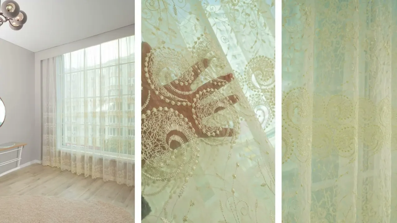 Тюль органза з вишивкою Legacy OV-942 Тюль органза з вишивкою Legacy OV-942