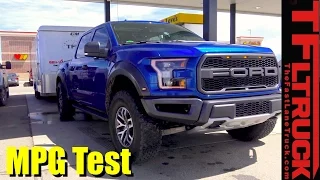2017 Ford Raptor Highway Towing MPG Review with 7,000 Lbs Behind It