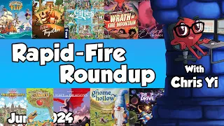 Rapid Fire Roundup August -with Chris Yi