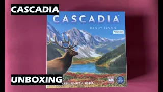 Unboxing Cascadia Board Game Kickstarter Edition