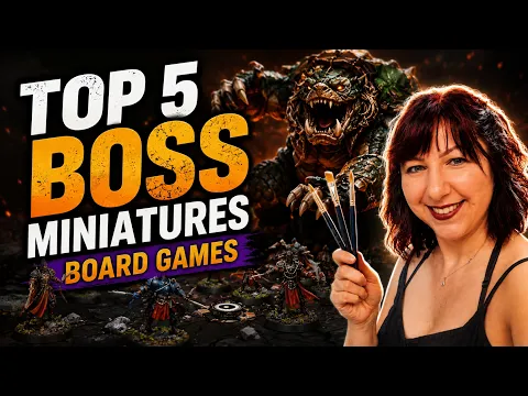 Top 5 Epic Boss Fight Board Games with Miniatures | Painting & Gameplay Talk #lotusthalia #top5
