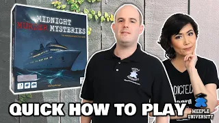 Midnight Murder Mysteries - Co-op, competitive or solo case solving game. Quick How to Play