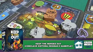 Keep the Heroes Out (Conclave Editora) - Regras e Gameplay | Casa NERD lol