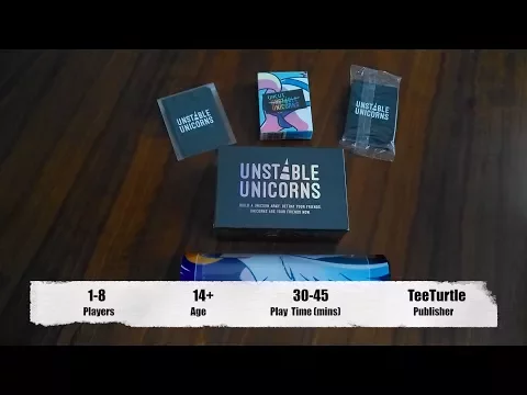 Unstable Unicorns Black Box Edition + Expansions - Unboxing 