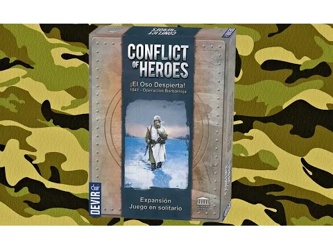 Conflict of Heroes Expansión Solitario, unboxing y componentes