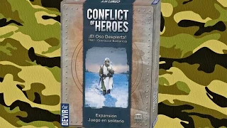 Conflict of Heroes Expansión Solitario, unboxing y componentes