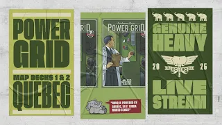 Power Grid: Quebec w/ BOTH New PPs - 5p Teaching, Play-through, & RoundTable by Heavy Cardboard