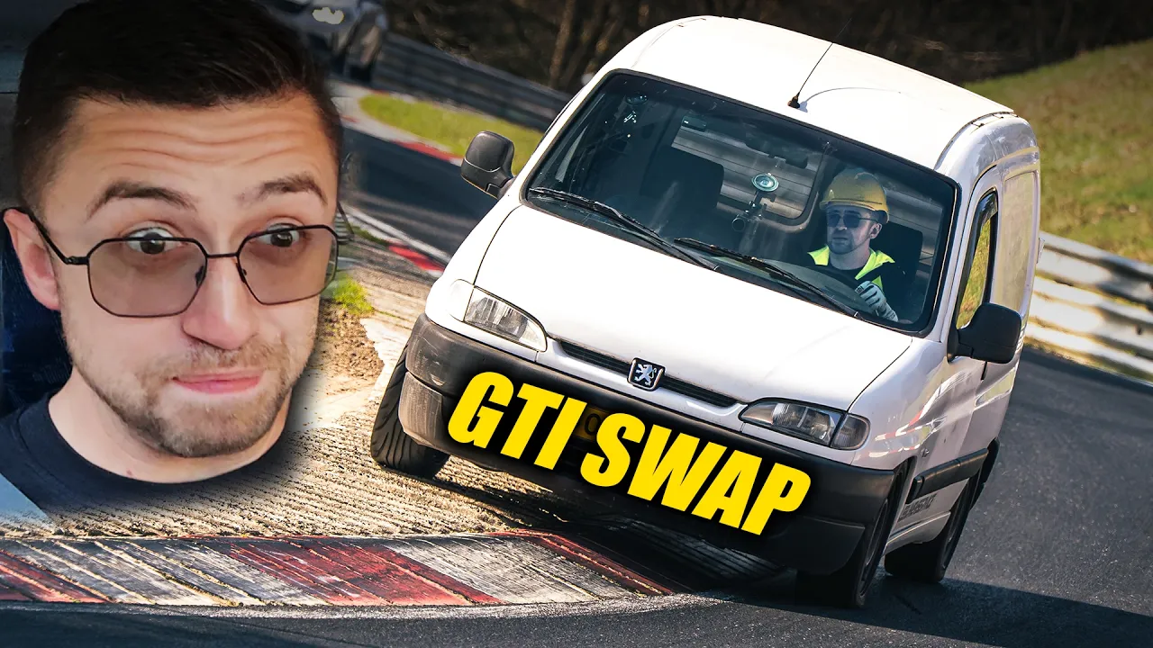 I Got TERRIFIED in a GTI-Swapped Delivery Van! // Nürburgring