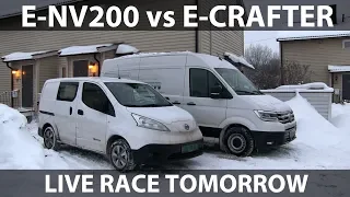 Race between e-NV200 and e-Crafter tomorrow