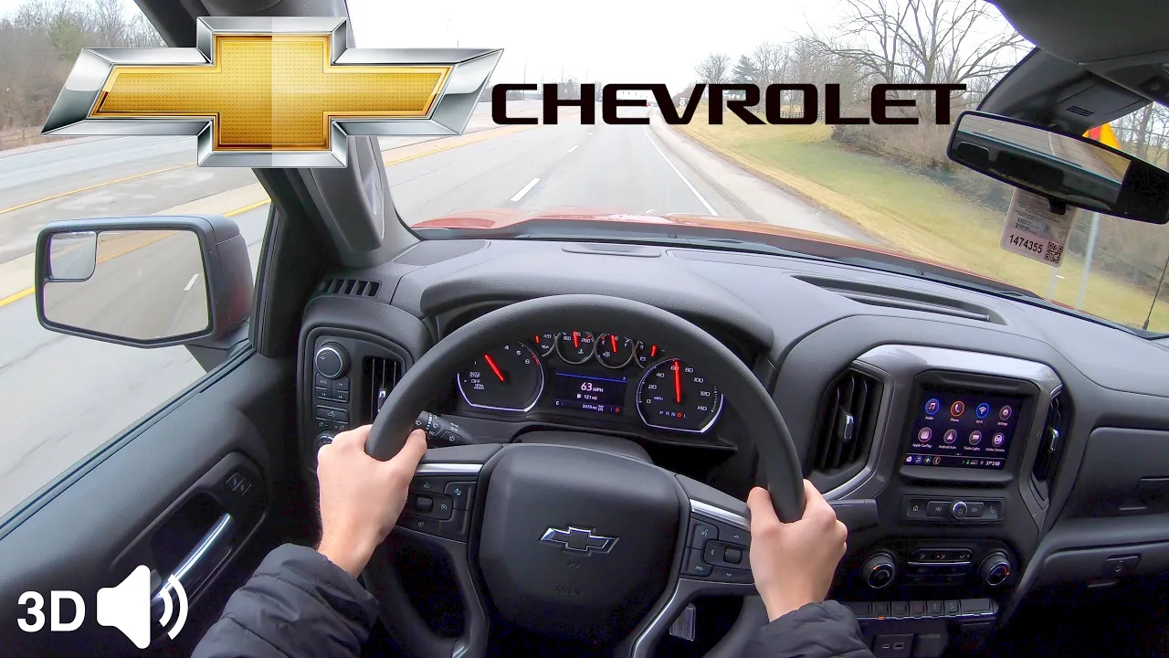 2021 Chevy Silverado 1500 Custom Trail Boss (6.2L V-8) // POV Test Drive (3D Binaural Audio) (ASMR)