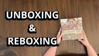 Hadrian's Wall - Board Game Unboxing & Reboxing - What's in the Box?
