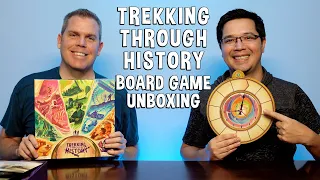 Unboxing Trekking Through History - Time Travel Board Game
