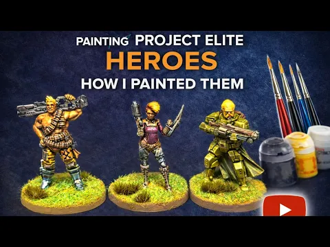 Painting Project: ELITE – Heroes | Miniature Painting with Contrast & Zenithal #lotusthalia #cmon