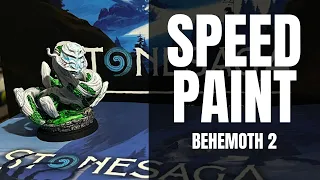 Painting this miniature is very fast!! | Behemoth 2 Technique