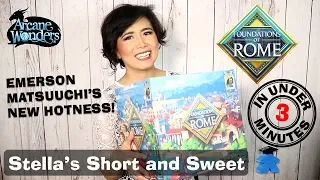 Foundations of Rome Board Game - Stella's Short and Sweet. A Kickstarter Preview