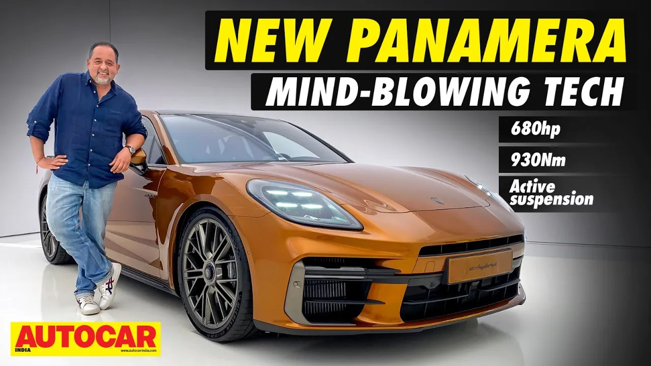 2024 Porsche Panamera - Strong-hybrid sports sedan loaded with tech | Walkaround | Autocar India