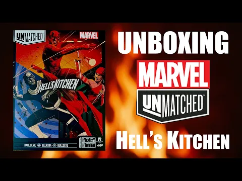 UNMATCHED MARVEL Hells Kitchen Board Game Unboxing