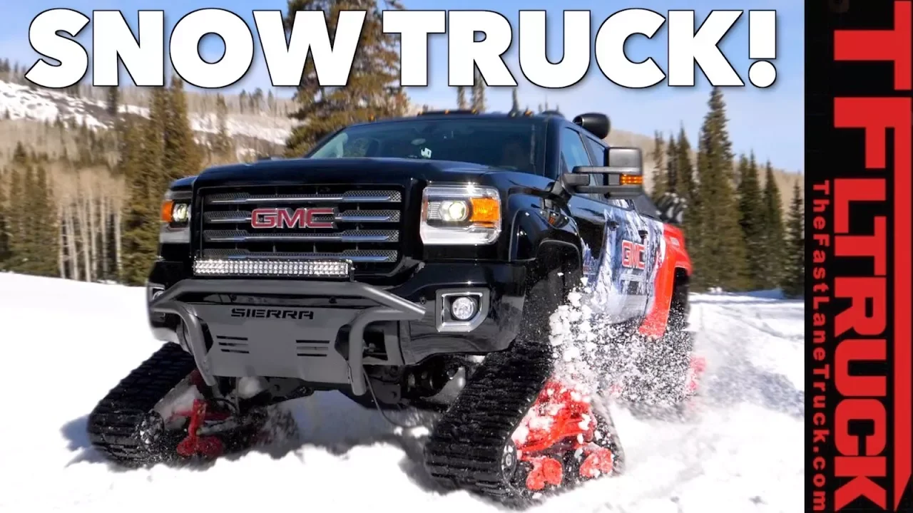 It's a Truck, It's a Snowcat! No, It's a GMC Sierra HD All Mountain Snow Truck!