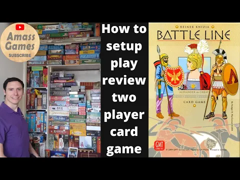 How to play Battle Line review two player Reiner Knizia board game AmassGames  Totten Medieval war