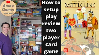 How to play Battle Line review two player Reiner Knizia board game AmassGames Totten Medieval war