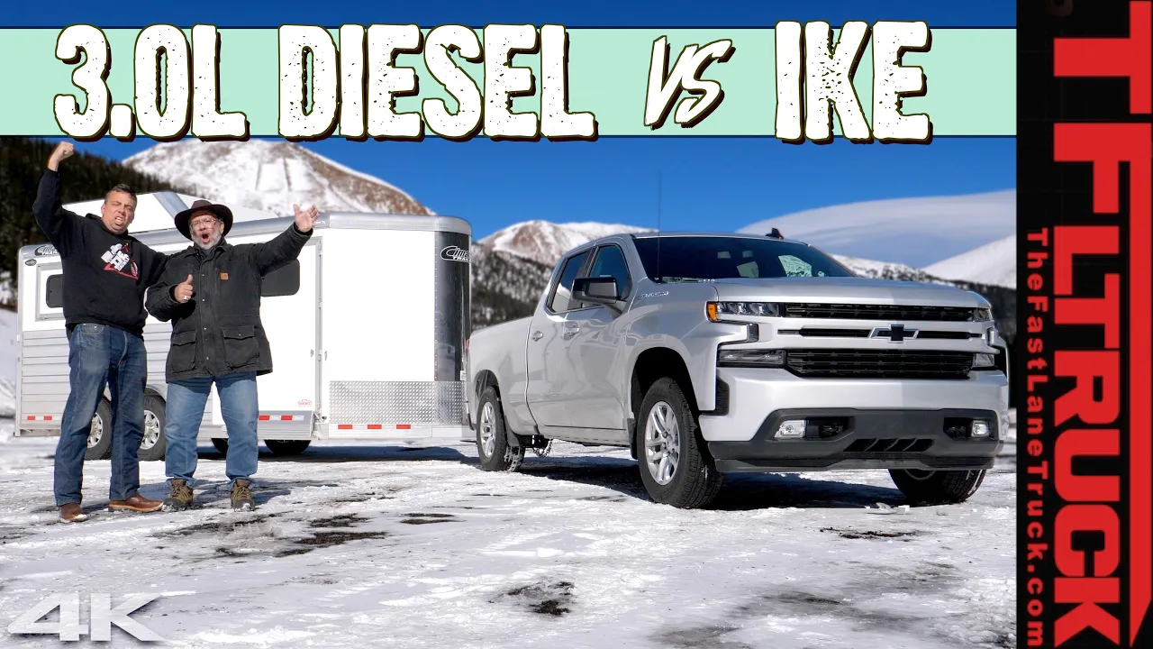 2020 Chevy Silverado Diesel vs World's Toughest Towing Test - Can It Get The Best Ike Score Ever?