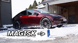 Min vaskerutine for Tesla Model Y - TRYGGE produkter