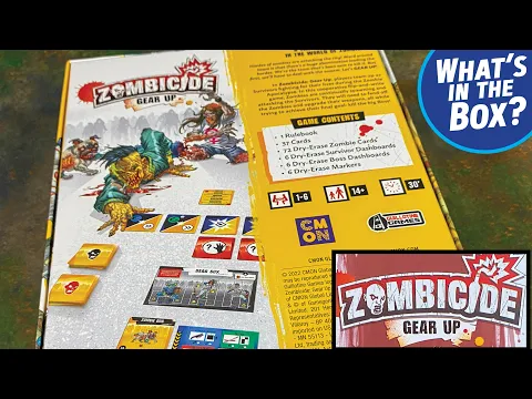 ZOMBICIDE GEAR UP Flip and Write game Unboxing!