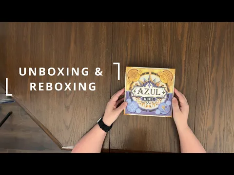 Azul Duel - 2 person Board Game - What's Inside the box - Unboxing & Reboxing