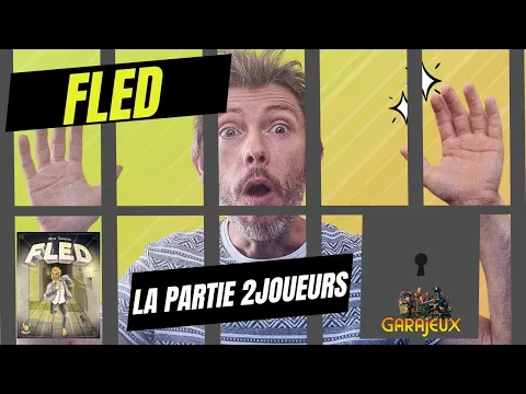 FLED partie à deux joueurs avec Mr Moustache - Qui sortira de prison ?! JDS KIckstarter New