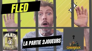 FLED partie à deux joueurs avec Mr Moustache - Qui sortira de prison ?! JDS KIckstarter New