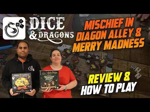 Dice and Dragons - Harry Potter Mischief in Diagon Alley and Merry Madness Review and How to Play