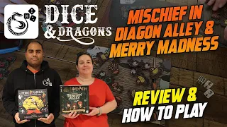 Dice and Dragons - Harry Potter Mischief in Diagon Alley and Merry Madness Review and How to Play
