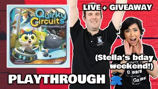 Quirky Circuits: Penny & Gizmo's Snow Day! - LIVE Playthrough Board Game & US/CAN Giveway