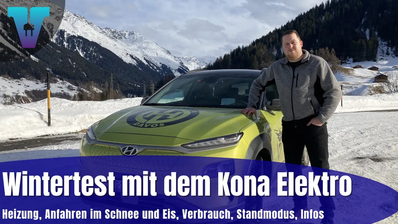 Wintertest mit dem Hyundai Kona Elektro - Was kann er? Was nicht?  [Deutsch 4K] | Vision E Drive #59