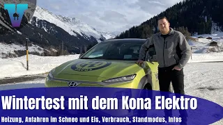 Wintertest mit dem Hyundai Kona Elektro - Was kann er? Was nicht?  [Deutsch 4K] | Vision E Drive #59