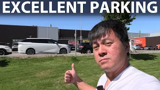 Xpeng X9 Performance autoparking test