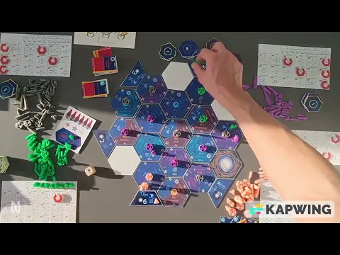 Neutronium Expansion - 4-Player Game Timelapse (45 min → 43 sec) #boardgames #tabletop #4xgame