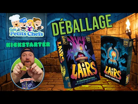 Lairs & Lairs Deeper Dungeons v. Kickstarter Deluxe de KTBG | Les Petits Chefs