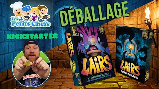 Lairs & Lairs Deeper Dungeons v. Kickstarter Deluxe de KTBG | Les Petits Chefs