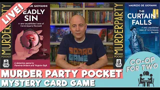 Murder Party Pocket - Deadly Sin - Solo Live Playthrough & Review