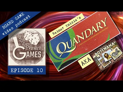 QUANDARY by Reiner Knizia & Milton Bradley - Board Game Review/How To Play/Botswana Comparison EP.10
