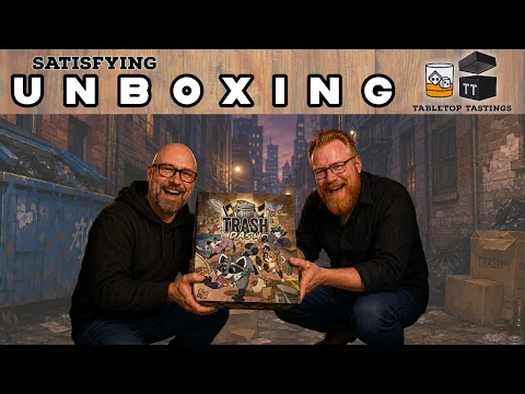 Trash Dash Board Game Unboxing | Steve & Les React