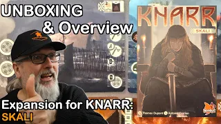 KNARR Expansion: Skali | Unboxing and Overview for the Board Game KNARR | Thomas Dupont | Bombyx