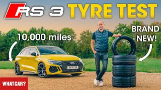 We swapped the WORN tyres on our RS3 for a NEW set and THIS is what happened | What Car?
