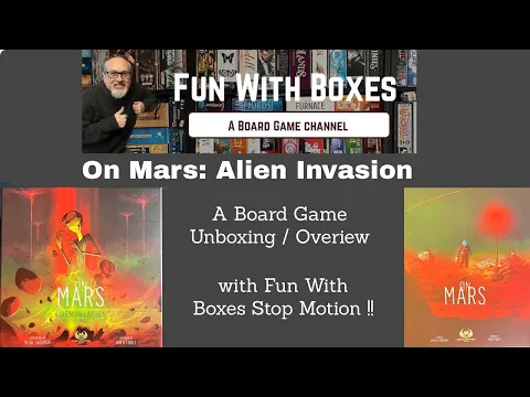 On Mars: Alien Invasion Expansion | Board Game Unboxing Overview | Stop Motion | Eagle Gryphon Games