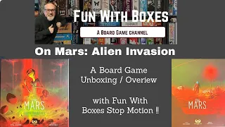 On Mars: Alien Invasion Expansion | Board Game Unboxing Overview | Stop Motion | Eagle Gryphon Games