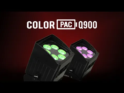 Product video thumbnail for Mega Lite Color Pac Q900 Battery-Operated Wireless RGBW LED Par Light