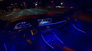 BMW X7 AMBIENT LIGHTING Interior NIGHT DRIVE POV by AutoTopNL
