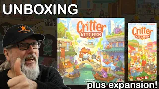 Unboxing Critter Kitchen & Expansion À La Cart | Alex Cutler & Peter C. Hayward | Cardboard Alchemy