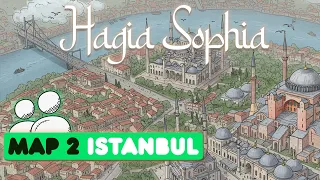 Hagia Sophia the Board Game (Istanbul Map) | Learn Through a Full 2-Player Game